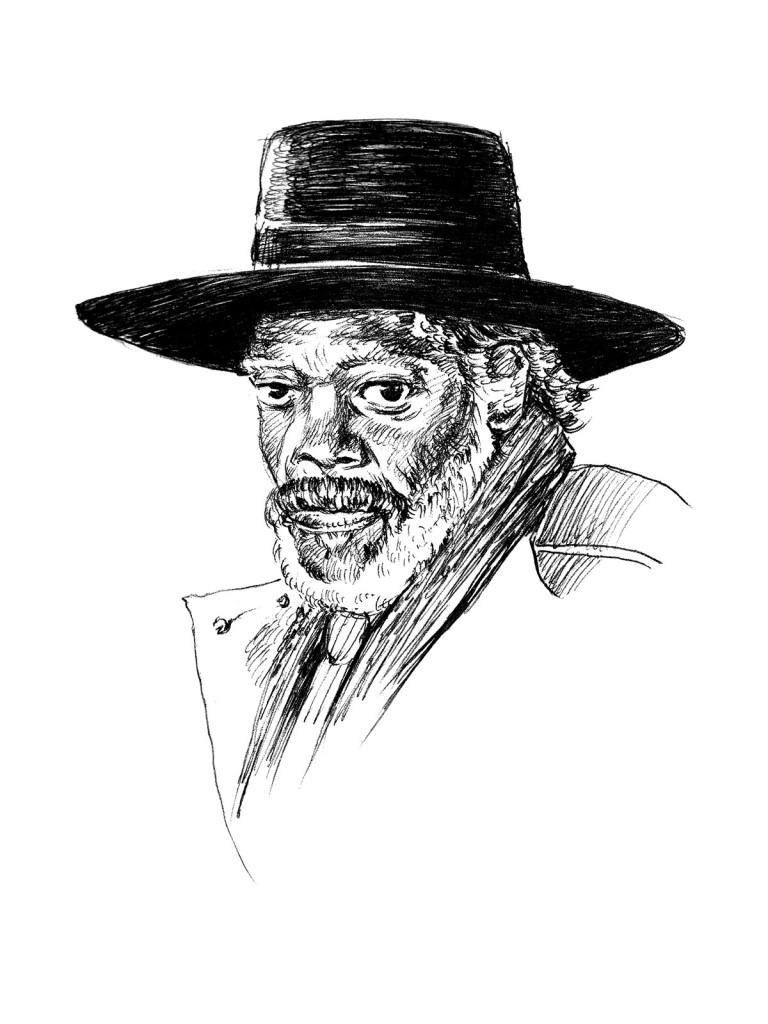 Samuel L Jackson as Major Marquis Warren from The Hateful Eight - Artwork by Karthik