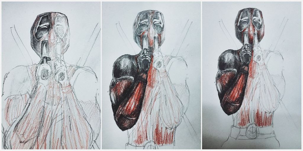 Deadpool Artwork - Stages - by Karthik Abhiram